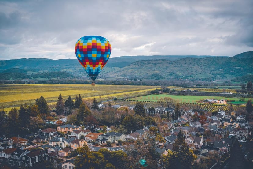 Scenic view of Napa, California