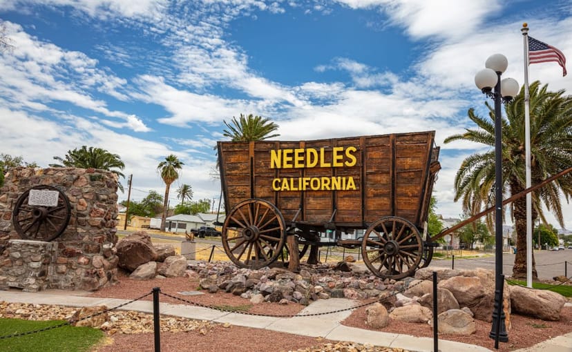 Scenic view of Needles, California