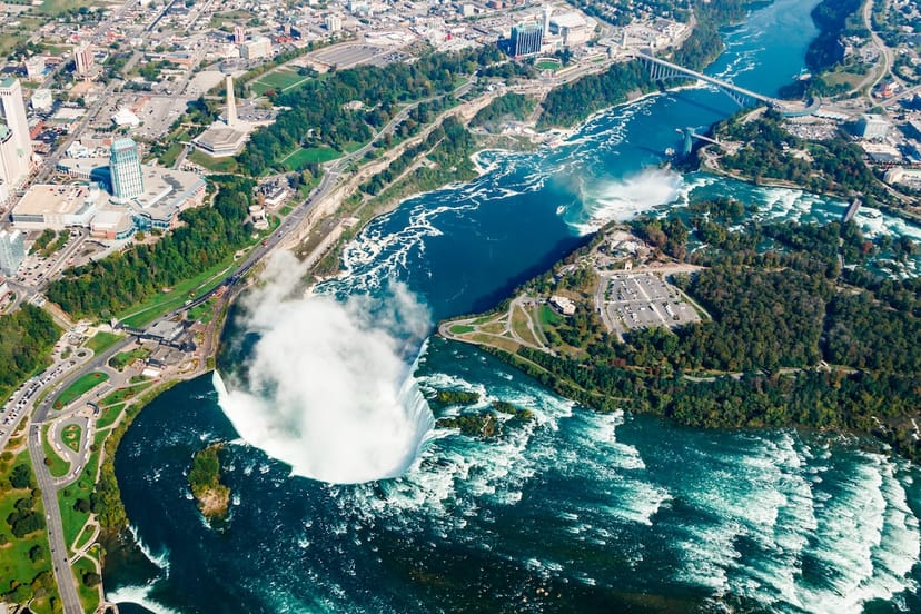 Scenic view of Niagara Falls, Canada