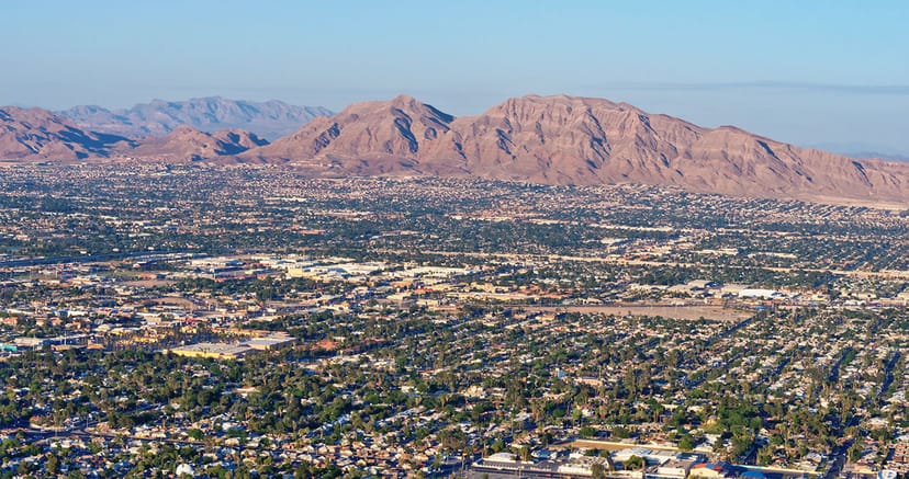 Scenic view of North Las Vegas, Nevada