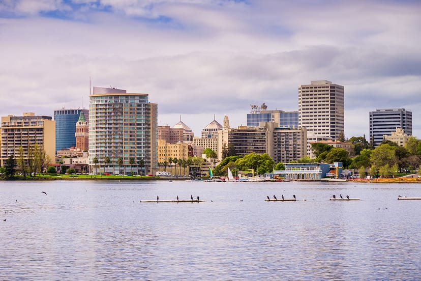 Scenic view of Oakland, California