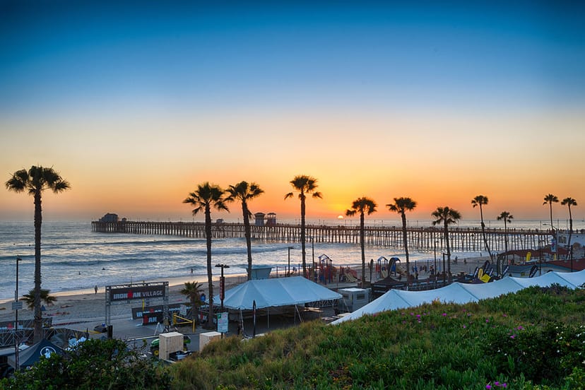 Scenic view of Oceanside, California