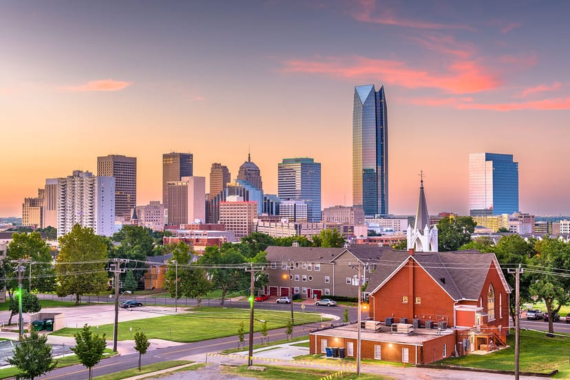 Scenic view of Oklahoma City, Oklahoma