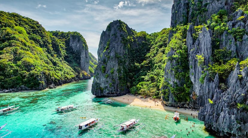 Scenic view of Palawan, Philippines