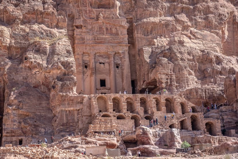 Scenic view of Petra, Jordan