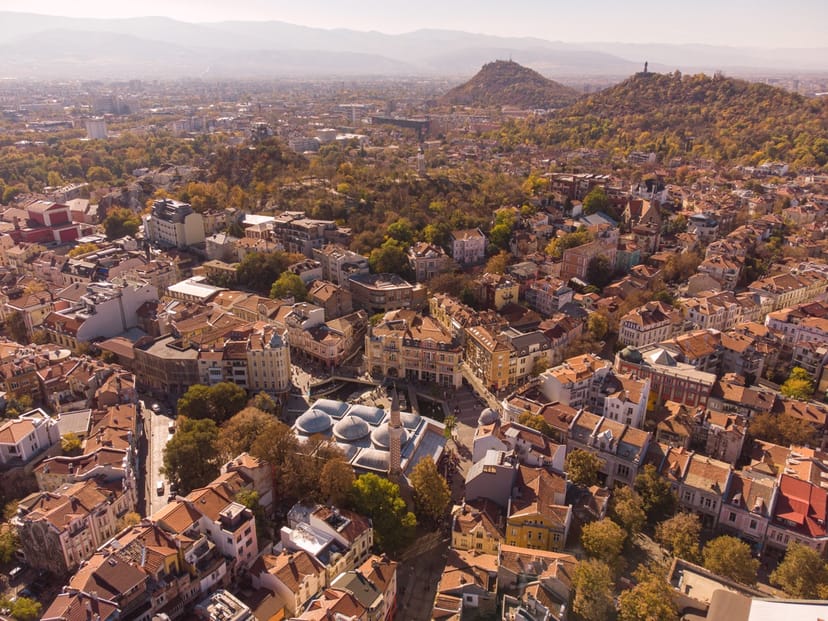 Scenic view of Plovdiv, Bulgaria