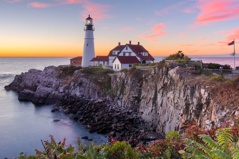 Scenic view of Portland, Maine