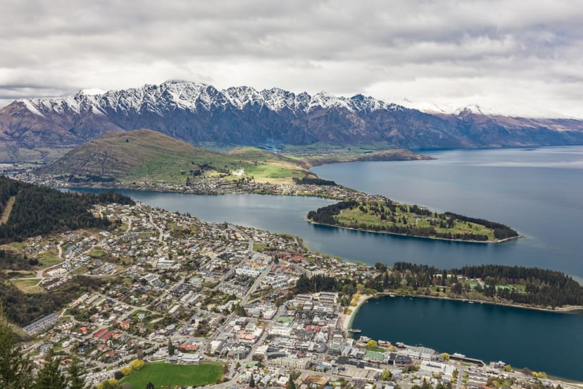 Scenic view of Queenstown, New Zealand