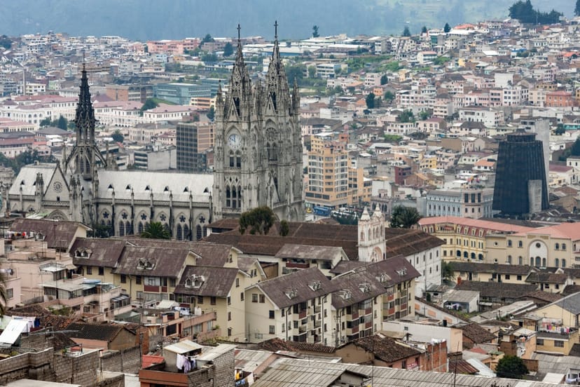 Scenic view of Quito, Ecuador