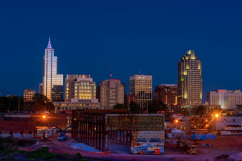 Scenic view of Raleigh, North Carolina