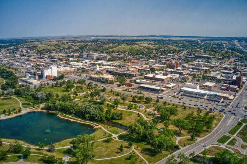 Scenic view of Rapid City, South Dakota