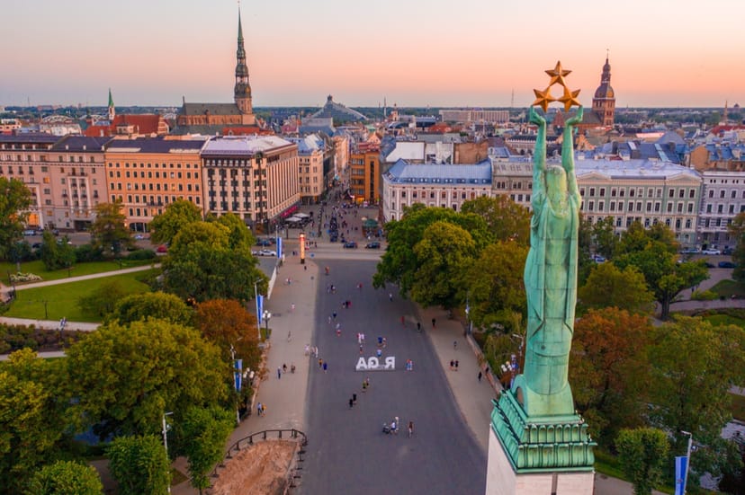 Scenic view of Riga, Latvia
