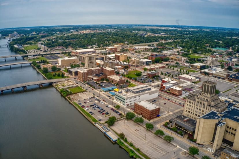 Scenic view of Saginaw, Michigan