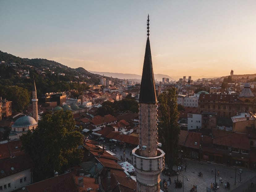 Scenic view of Sarajevo, Bosnia and Herzegovina