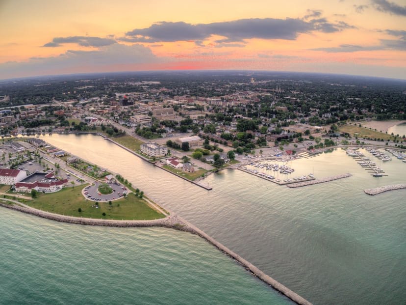 Scenic view of Sheboygan, Wisconsin