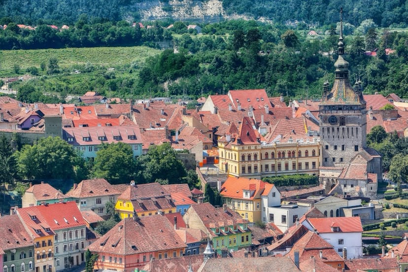 Scenic view of Sighisoara, Romania