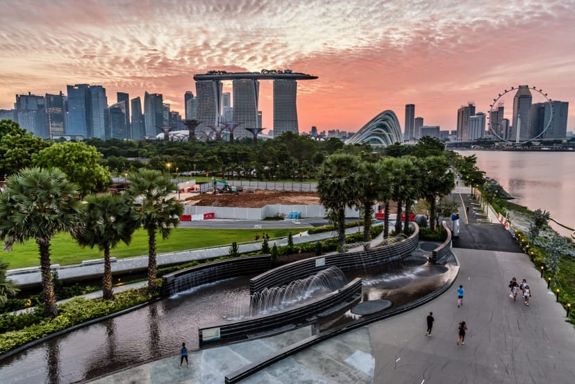 Scenic view of Singapore, Singapore