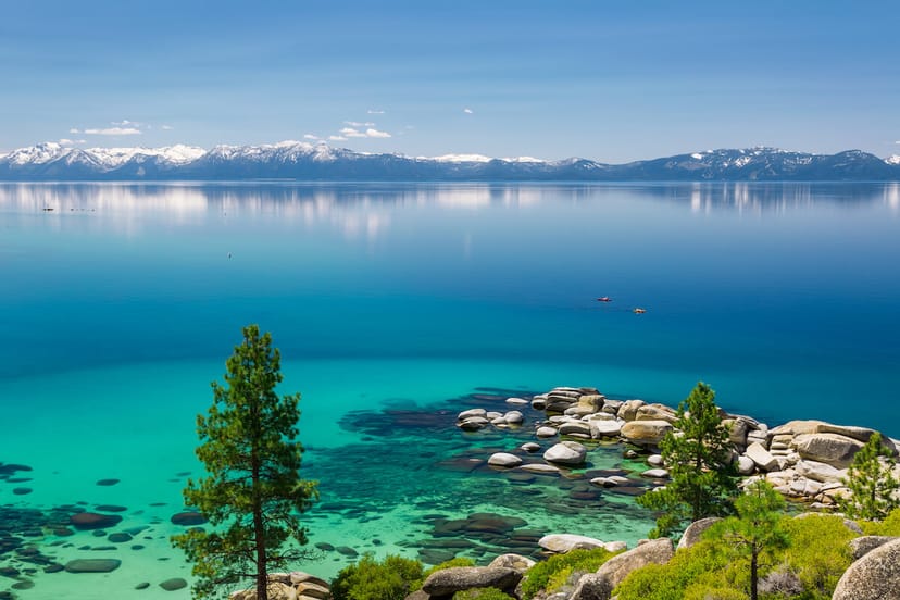 Scenic view of South Lake Tahoe, California