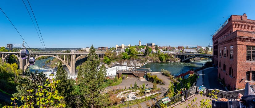 Scenic view of Spokane, Washington