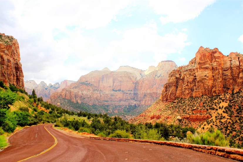 Scenic view of Springdale, Utah