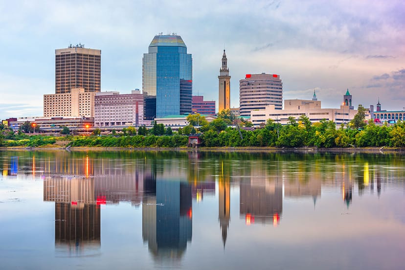 Scenic view of Springfield, Massachusetts