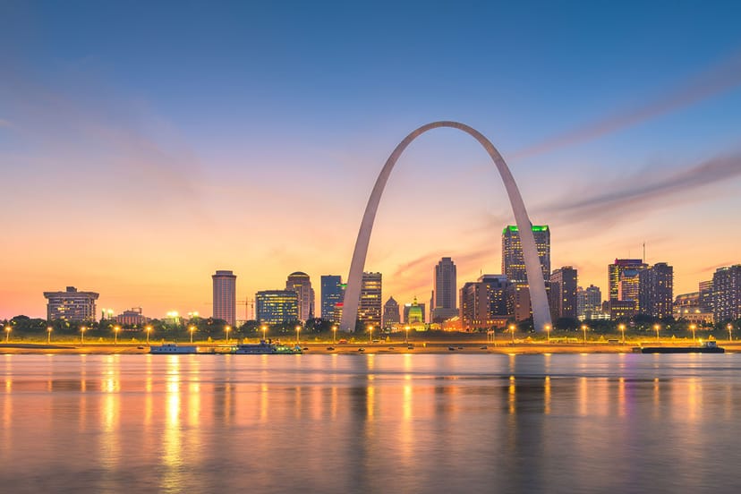 Scenic view of St. Louis, Missouri