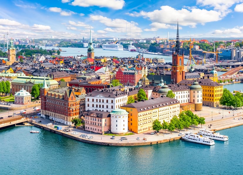 Scenic view of Stockholm, Sweden
