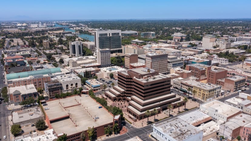 Scenic view of Stockton, California