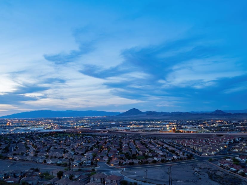 Scenic view of Sunrise Manor, Nevada