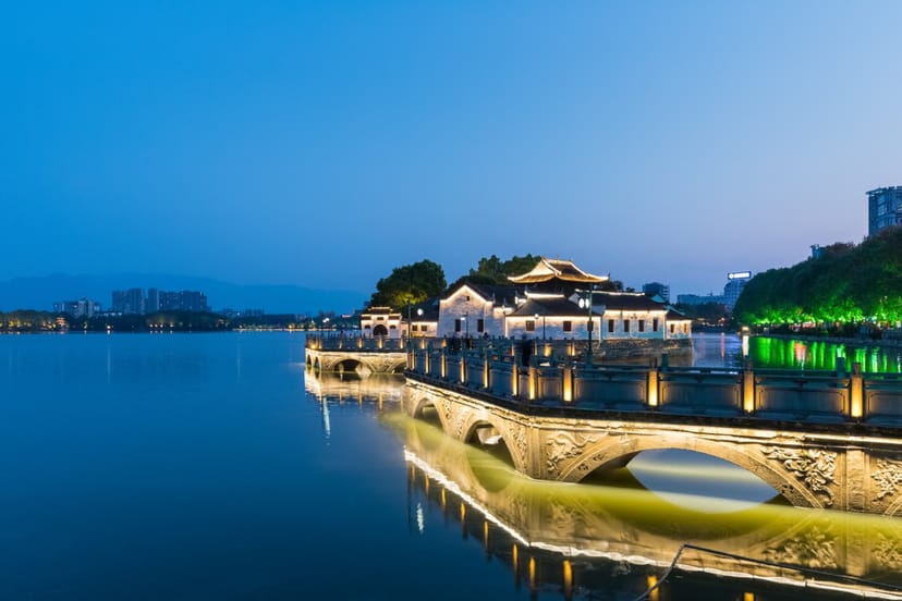 Scenic view of Suzhou, China