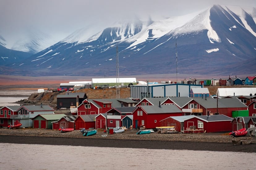 Scenic view of Svalbard, Norway