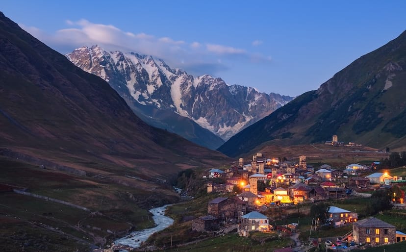 Scenic view of Svaneti, Georgia