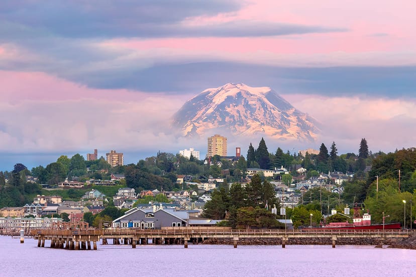 Scenic view of Tacoma, Washington