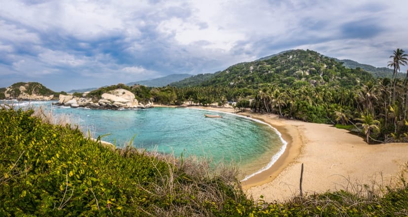 Scenic view of Tayrona National Park, Colombia