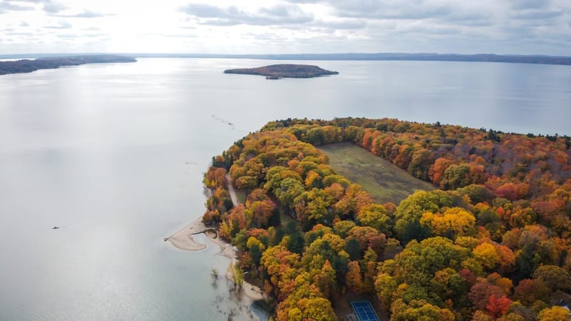 Scenic view of Traverse City, Michigan