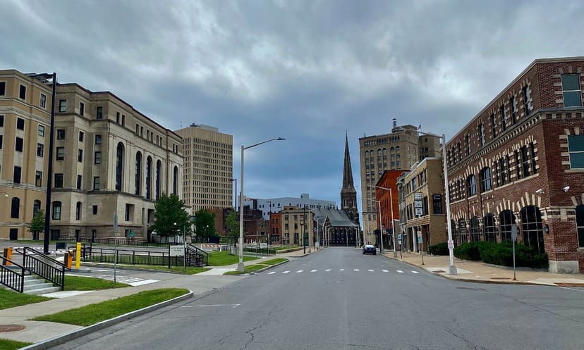 Scenic view of Utica, New York