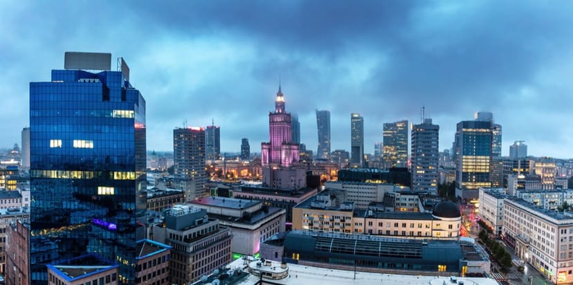 Scenic view of Warsaw, Poland