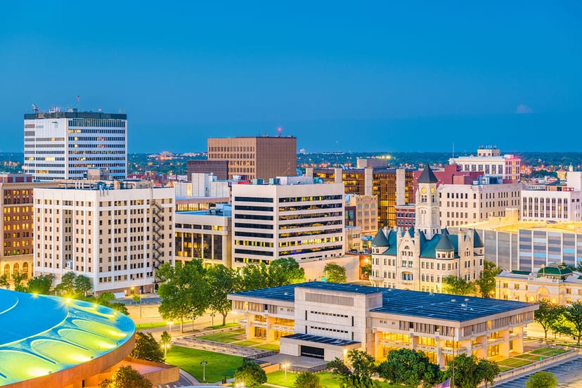 Scenic view of Wichita, Kansas