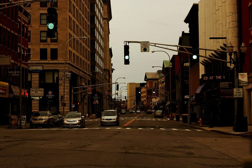 Scenic view of Worcester, Massachusetts