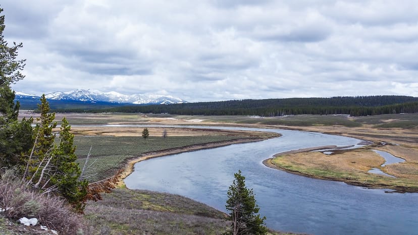 Scenic view of Yellowstone National Park, United States