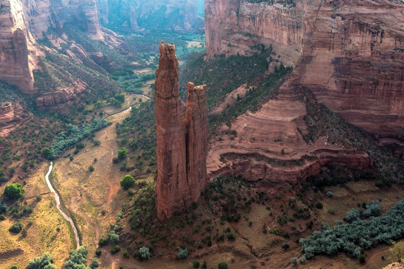 Aerial view of Canyon de Chelly