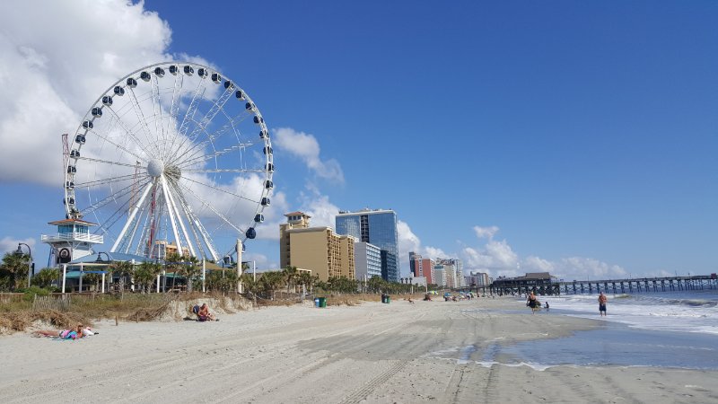 Ferris wheel near the beach