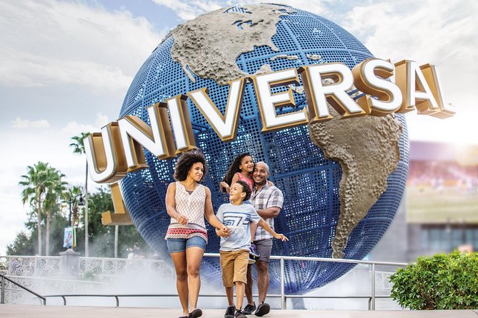 family enjoying the theme park at Universal Studios Florida