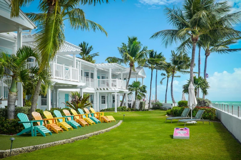 Southernmost Beach Resort building and outdoor lounge