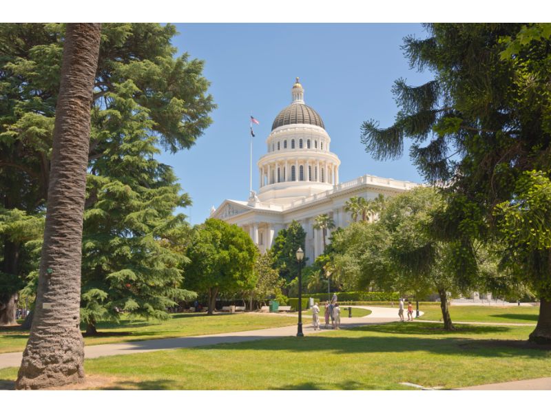 Sacramento state capitol and park California
