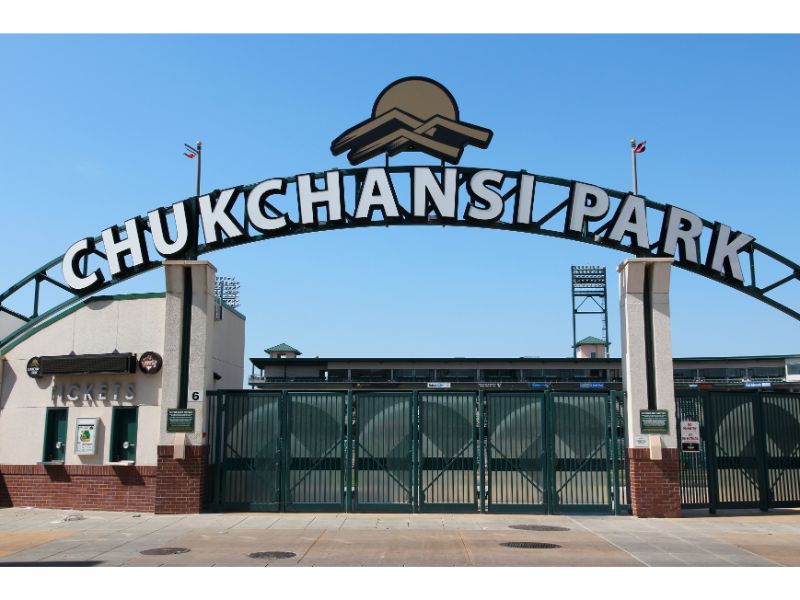 Chukchansi Park baseball stadium in Fresno, California. The stadium is home for the Fresno Grizzlies.