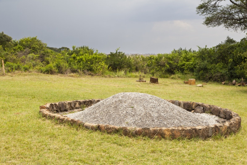 The famous Ivory Burning Site Monument in the Nairobi National Park in Kenya
