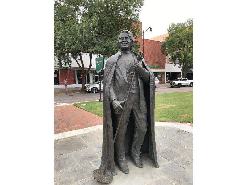 Augusta's famous son, James Brown, is commemorated in the form of a bronze statue located downtown