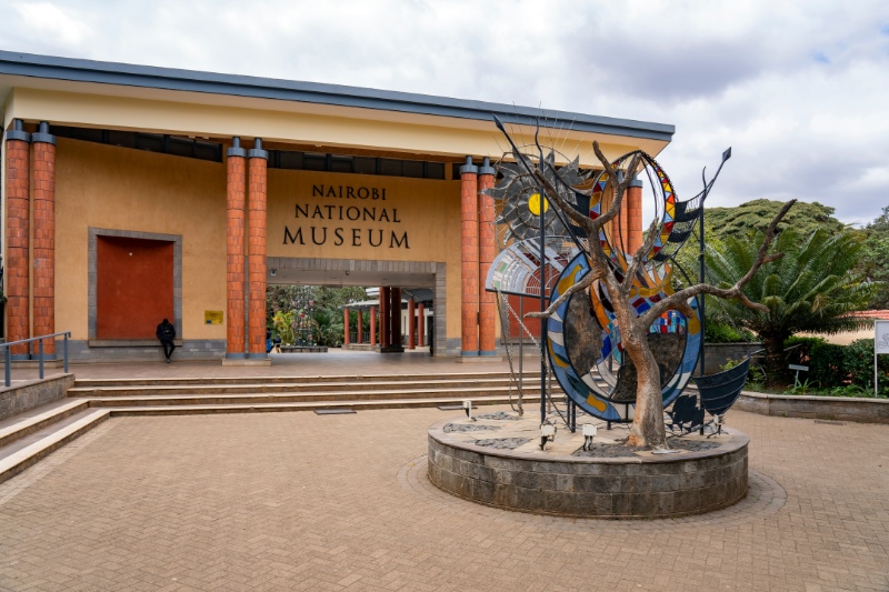  Entrance of Nairobi National Museum or the National Museum of Kenya