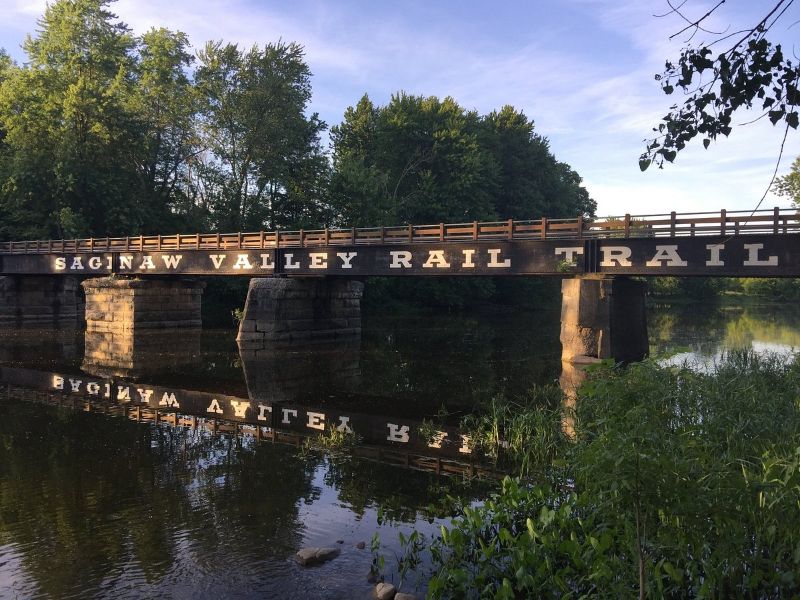 Saginaw Valley Rail Trail offers a scenic and well-maintained pathway through the heart of Mid-Michigan's natural surroundings